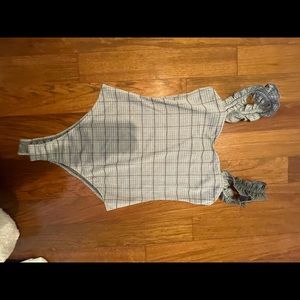 Women’s plaid bodysuit